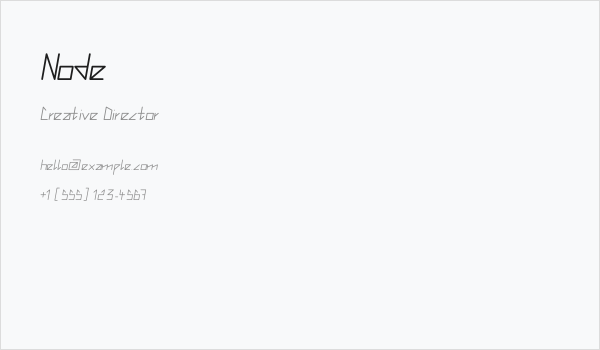 Node Business Card