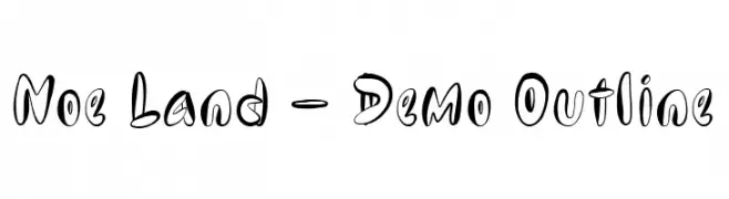 Noe Land - Demo Outline  Frei Schriftart Herunterladen