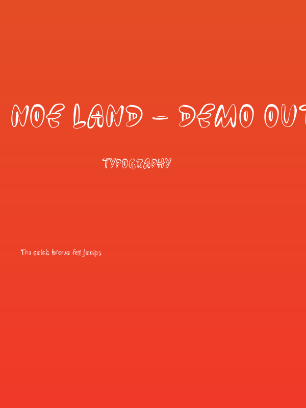 Noe Land - Demo Outline Poster