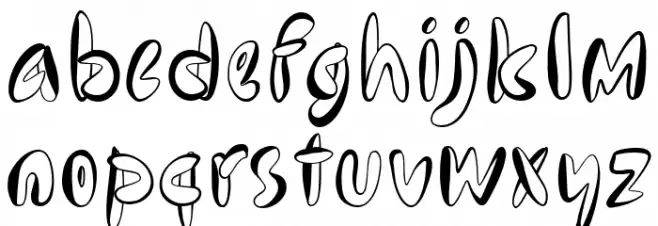 Noe Land - Demo Outline خط أحرف صغيرة