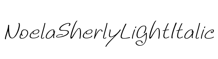 Noela Sherly Light Italic  フリーフォントのダウンロード