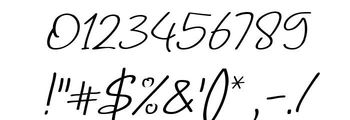 Noela Sherly Light Italic Font OTHER CHARS