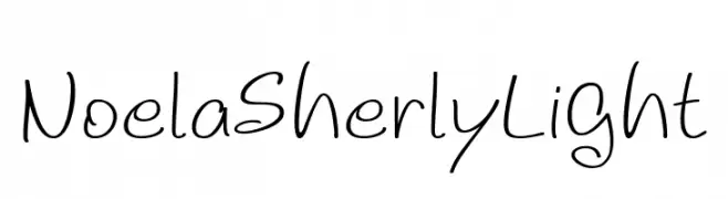 Noela Sherly Light  フリーフォントのダウンロード