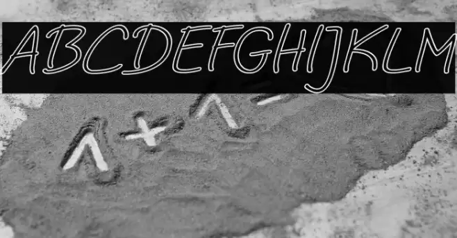 Noela Sherly Outline Italic Font examples