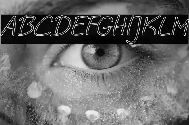 Noela Sherly Outline Italic Font examples