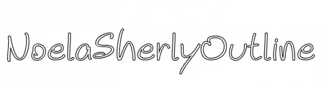 Noela Sherly Outline  Скачать бесплатные шрифты