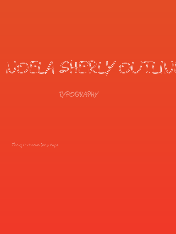 Noela Sherly Outline Poster