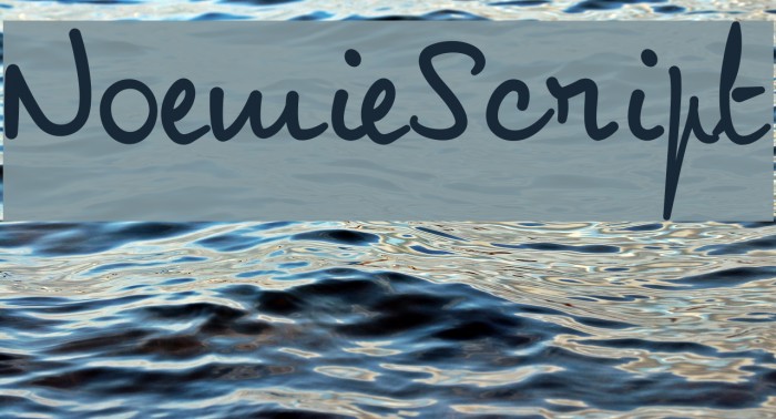 NoemieScript Polices examples