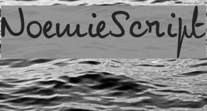 NoemieScript フォント examples