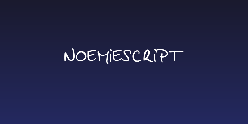 NoemieScript Social Header