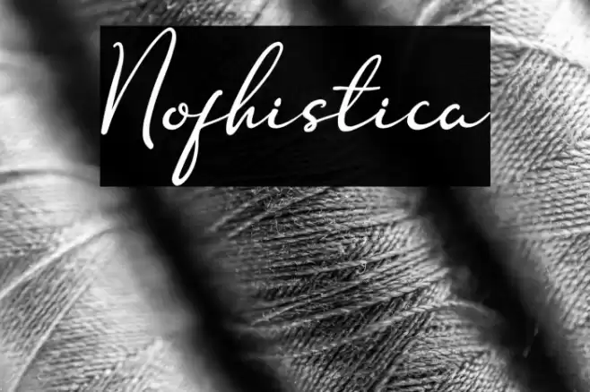 Nofhistica Font examples