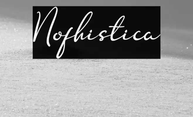 Nofhistica Font examples