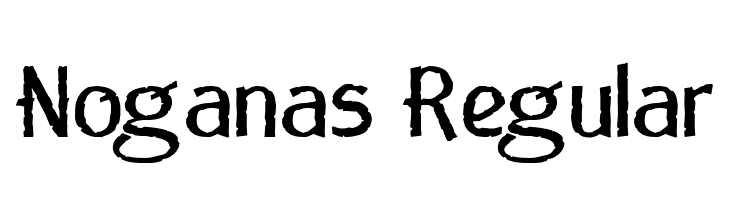 Noganas Regular  baixar fontes gratis