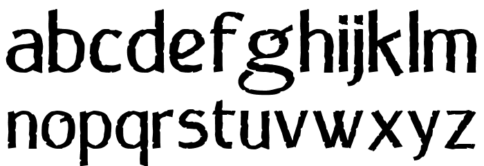 Noganas Regular Font LOWERCASE