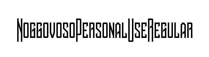 Noggovoso Personal Use Regular  Frei Schriftart Herunterladen
