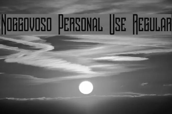 Noggovoso Personal Use Regular Font examples