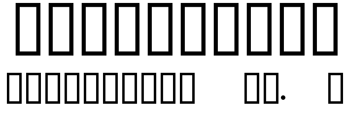 Noir 2 Wide Font OTHER CHARS