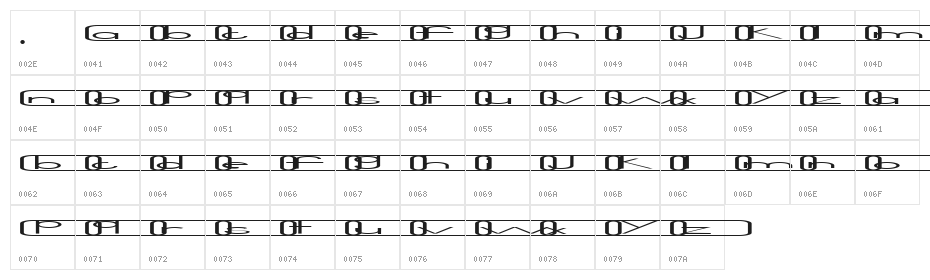 Noir 2 Wide Character Map