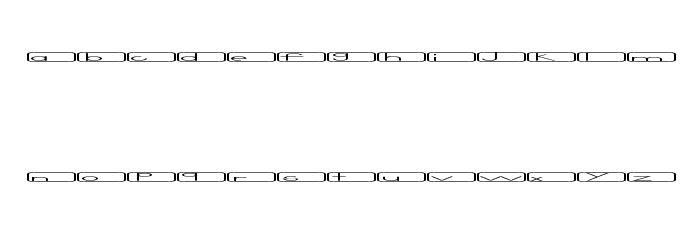 Noir 2 Wide Font LOWERCASE