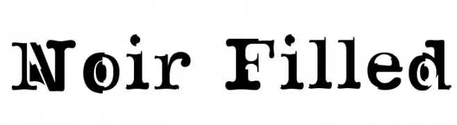 Noir Filled  Frei Schriftart Herunterladen