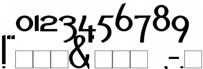 Noir-et-Blanc Bold Font OTHER CHARS