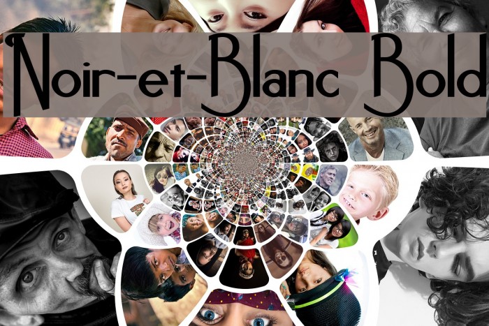Noir-et-Blanc Bold Font examples
