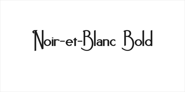 Noir-et-Blanc Bold Logo