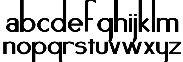 Noir-et-Blanc Bold Font LOWERCASE