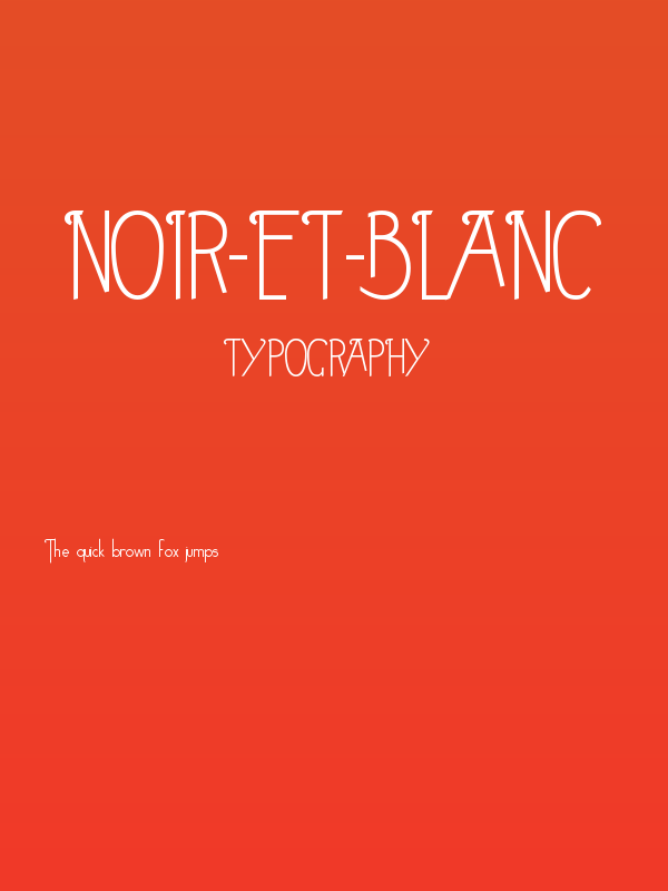 Noir-et-Blanc Poster