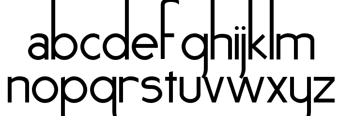 Noir-et-Blanc Font LOWERCASE
