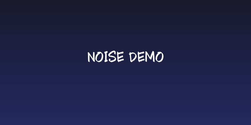 Noise Demo Social Header