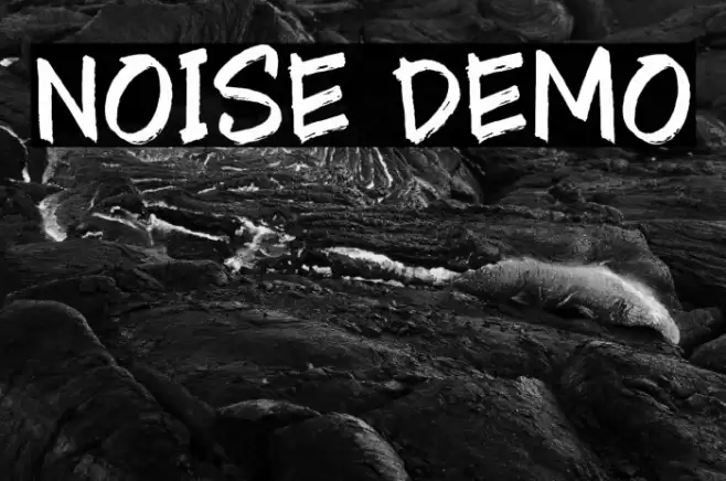 Noise Demo Font examples
