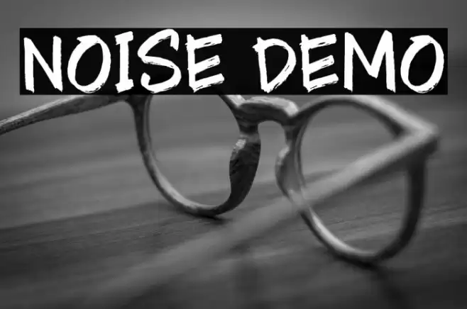 Noise Demo Font examples