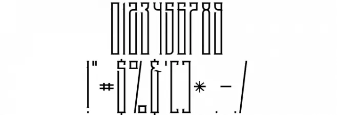 NoiseStorm Light Font OTHER CHARS