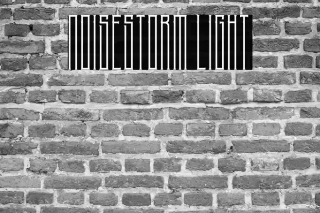 NoiseStorm Light Font examples
