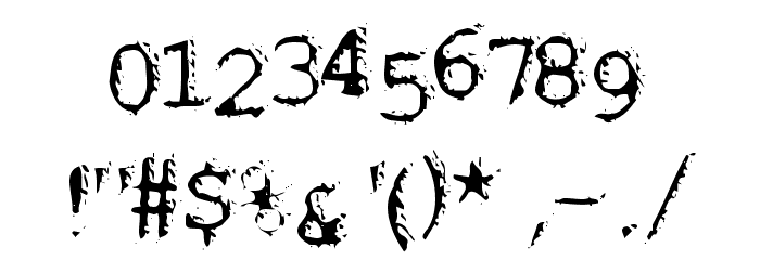 Noisebaby Font OTHER CHARS