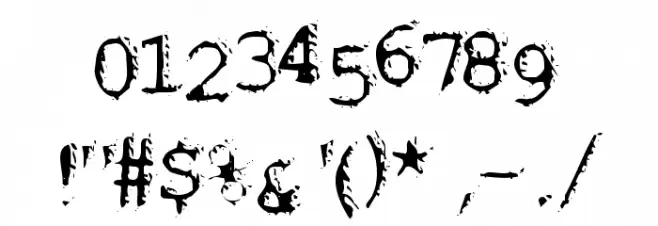 Noisebaby Шрифта ДРУГИЕ символов