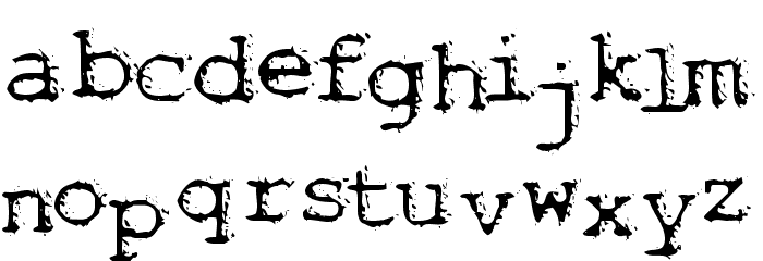 Noisebaby Font LOWERCASE