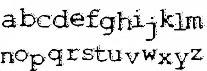 Noisebaby 字体 小写