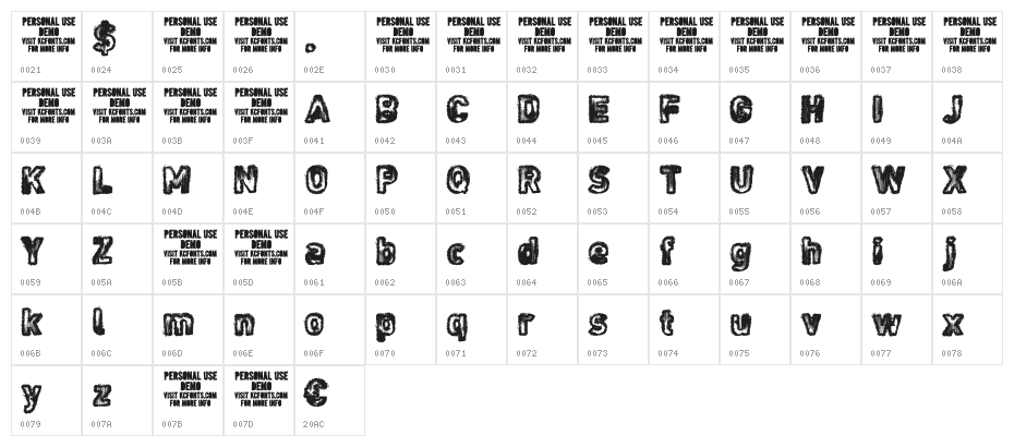 Noises in the Attic Character Map