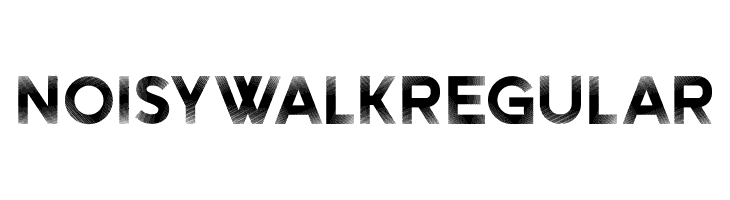 Noisy Walk Regular  font caratteri gratis