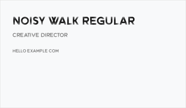 Noisy Walk Regular Business Card