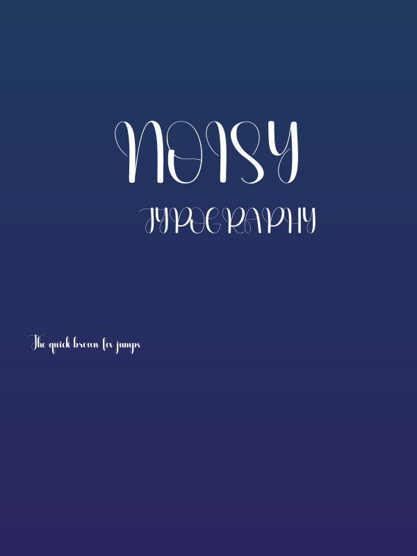Noisy Poster