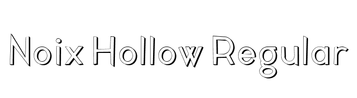 Noix Hollow Regular  font caratteri gratis
