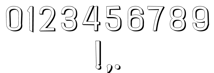 Noix Hollow Regular Font OTHER CHARS