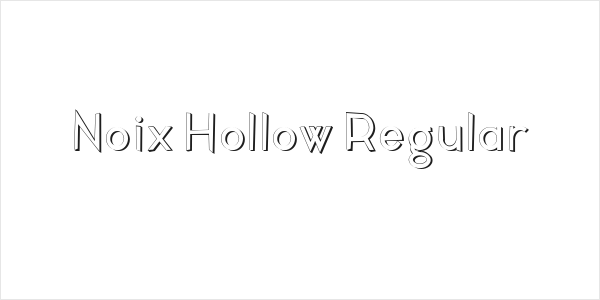 Noix Hollow Regular Logo