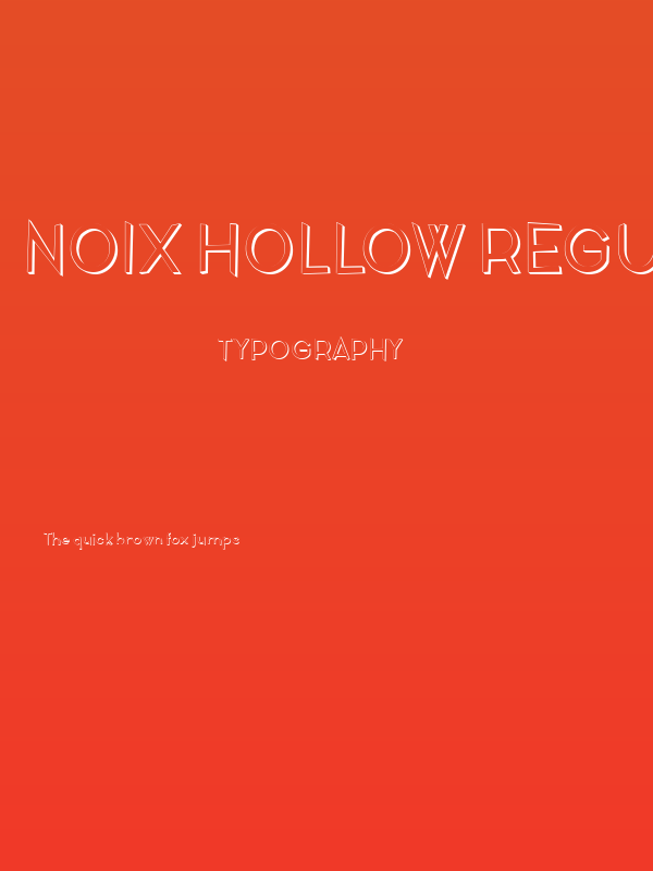 Noix Hollow Regular Poster