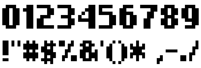 Nokia Cellphone FC Small フォント その他の文字