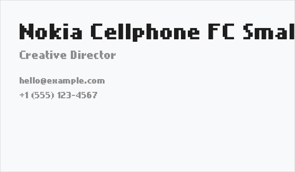 Nokia Cellphone FC Small Business Card