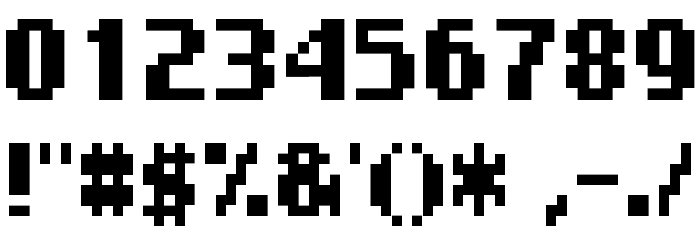 Nokia Cellphone Small Font OTHER CHARS